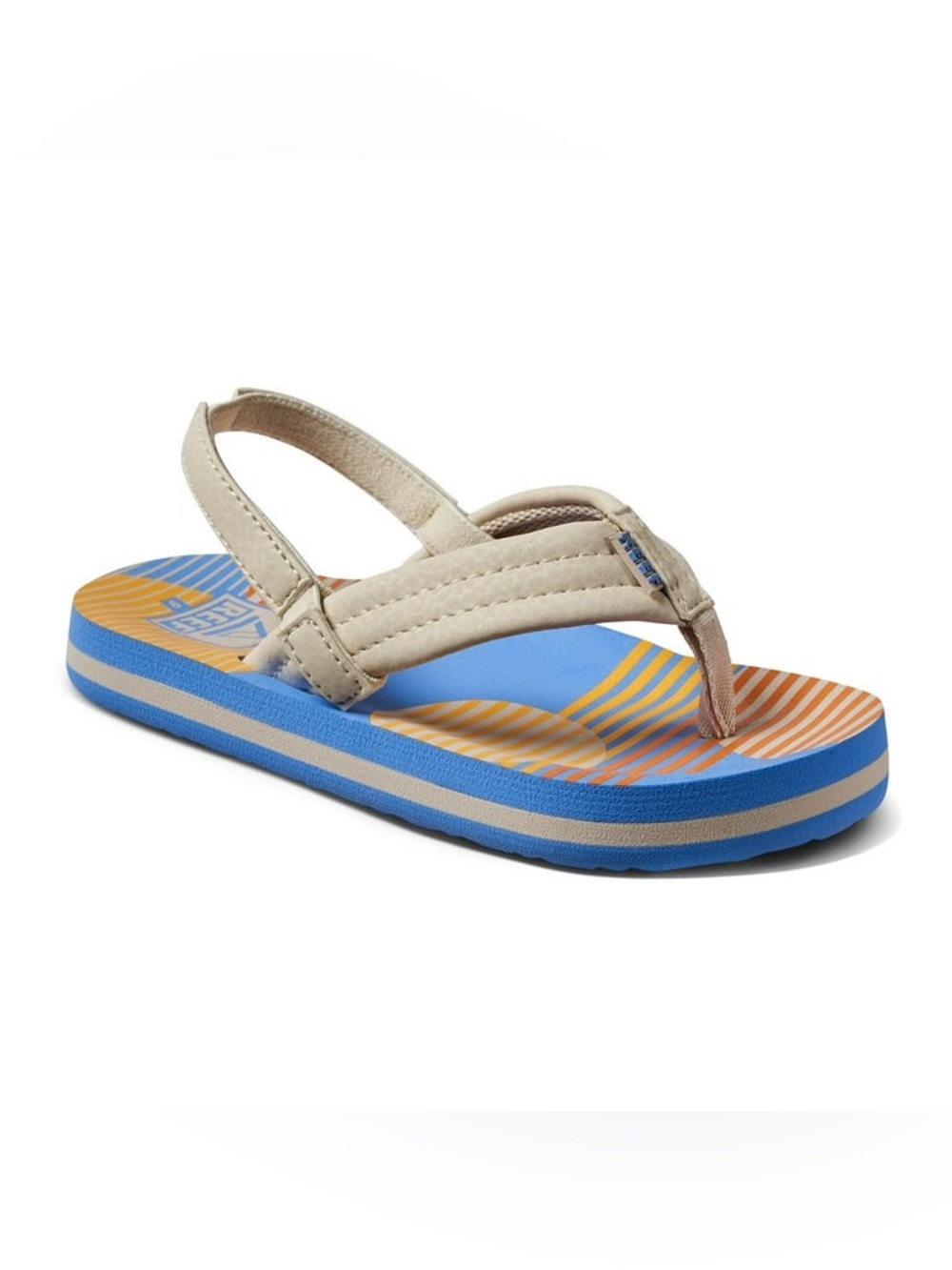 Reef Little Kids Ahi Sandals Blue & White